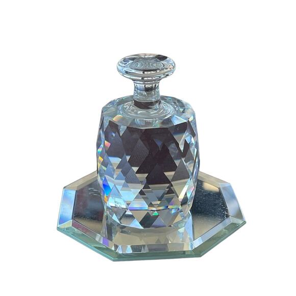 Vintage Retired Swarovski Figurine Paperweight 1987 With Decorative Mirror - Picture 3 of 5